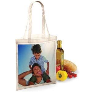 Bolsa asas natural personalizada con fotos 2 caras