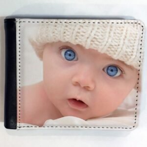 Cartera personalizada con fotos caballero DNI Negra