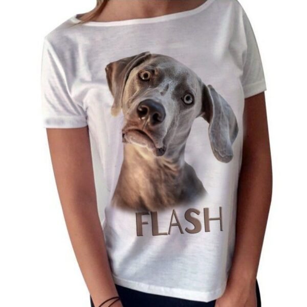 Camiseta personalizada con fotos mujer 2 caras - Imagen 2