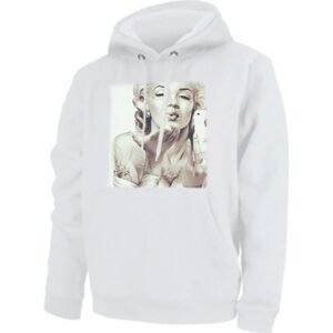 Sudadera personalizada con fotos blanca con capucha 2 caras - M