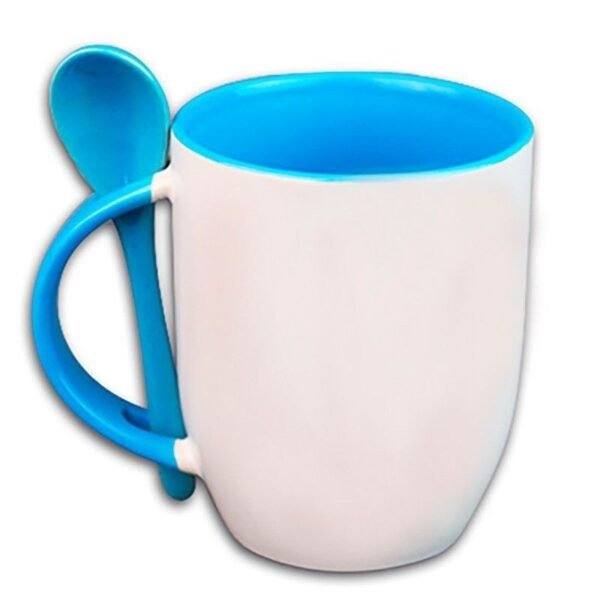 Taza personalizada con fotos con cuchara int. colores - Imagen 3