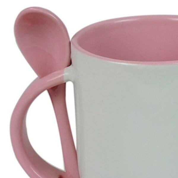 Taza personalizada con fotos con cuchara int. colores - Imagen 4