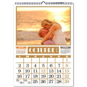 Calendario personalizado con fotos pared COLORES A4