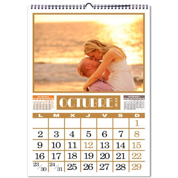 Calendario personalizado con fotos pared COLORES A4