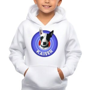 Sudadera personalizada infantil con fotos blanca con capucha - 12-14 años